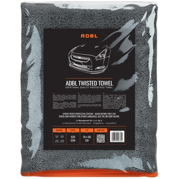 Adbl Twisted Towel Laveta Prosop Uscare Auto 70x90CM 620GSM ADB000460